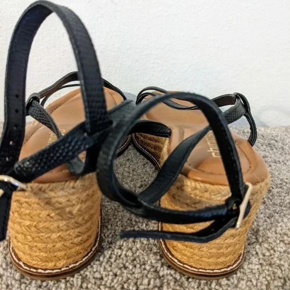 Chicos‎ Espadrille Wedge Platform Sandal Black Sz. 8.5 New - Picture 7 of 11